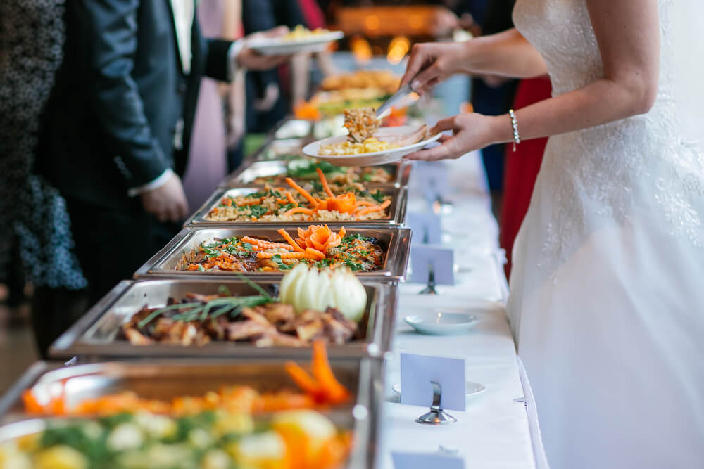 Catering for wedding party