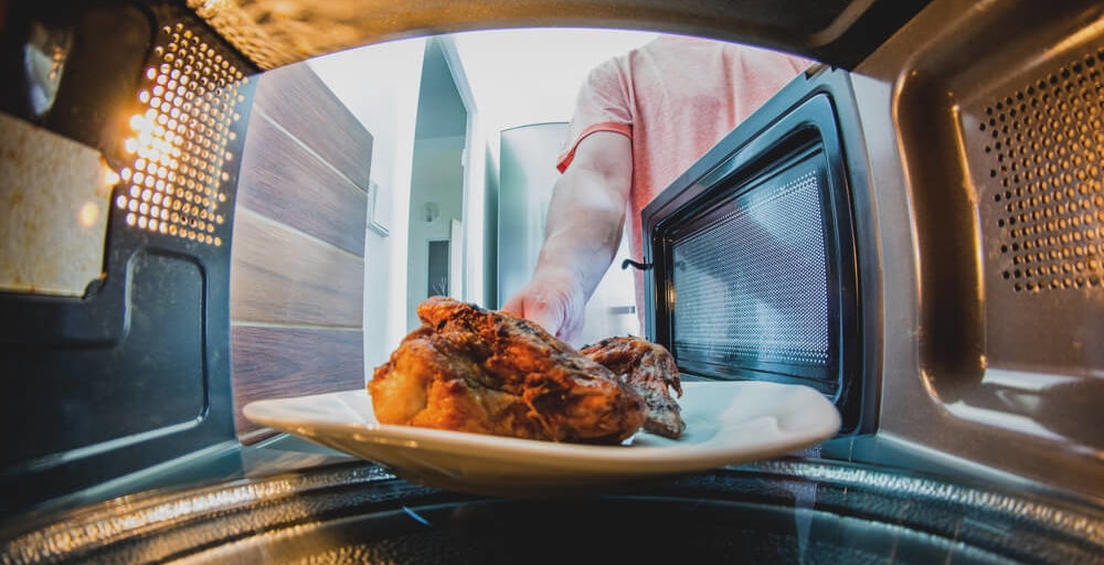 Reheating food safely on Microvan