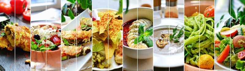 vegetarian-dinner-banana-tofu-nuts-fruits