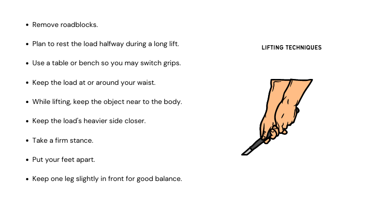 Lifting Techniques for ensuring safety