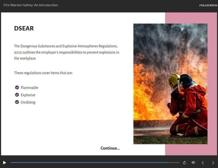DSEAR Fire Safety