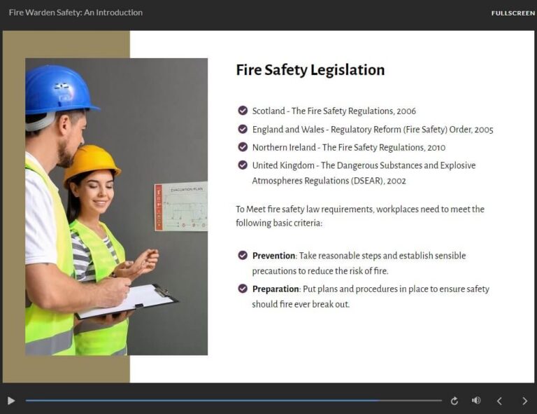 Fire Safety Legislation