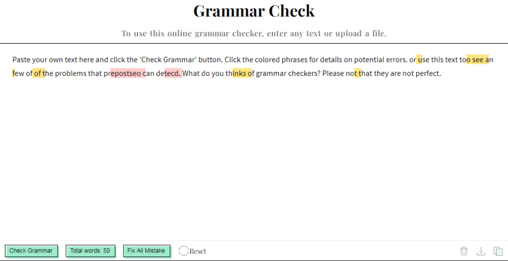 Grammarcheck