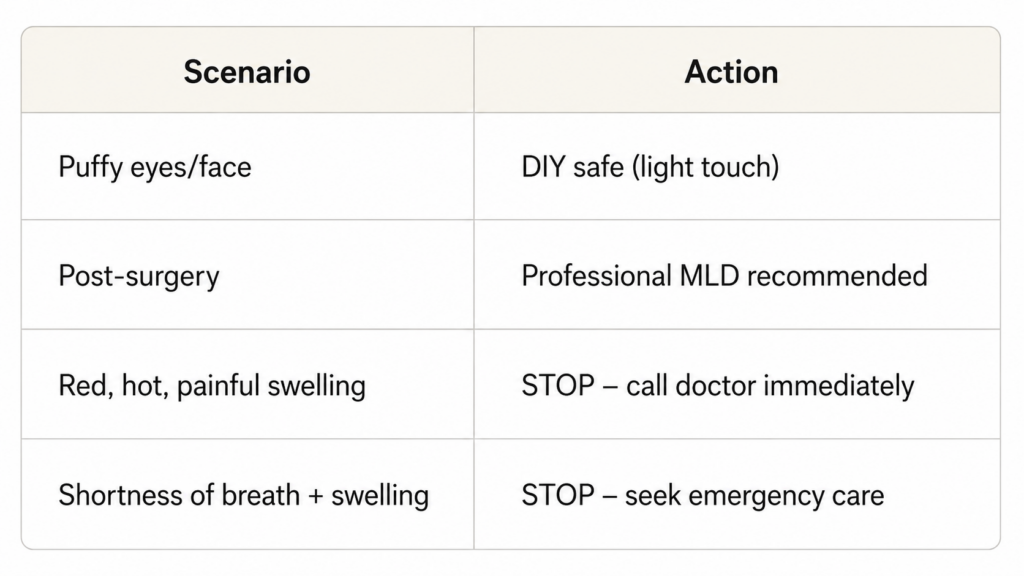 Quick Safety Table