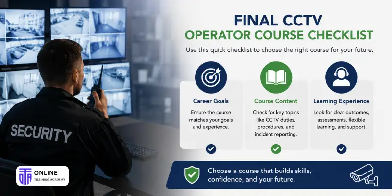 Final CCTV Operator Course Checklist - Online Training Academy